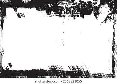 Vector grunge border, grunge border brush, grunge border edge, square grunge border