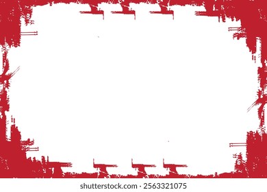 Vector grunge border, grunge border brush, grunge border edge, square grunge border