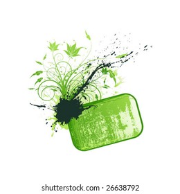 Vector grunge border for text