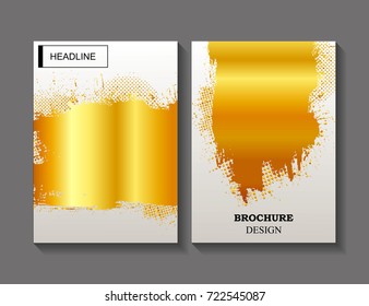 Vector grunge brochure.Modern flyer design.