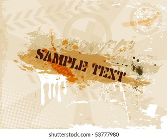 the vector grunge brown background eps 10