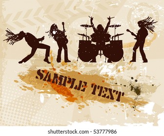 the vector grunge brown background eps 10