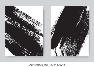 Fondo del trazo del pincel de grunge vectorial.Diseño de la cubierta de grunge.