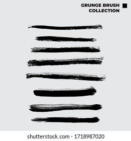 Vector Grunge Brush Stroke Collection