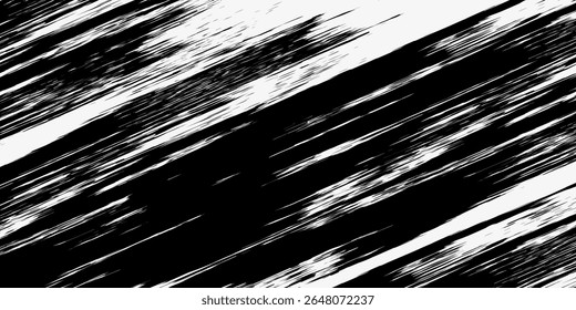 Vector grunge brush strokes texture rough black scratches for wallpaper, paint splatter template, dirt banner, watercolor design.
