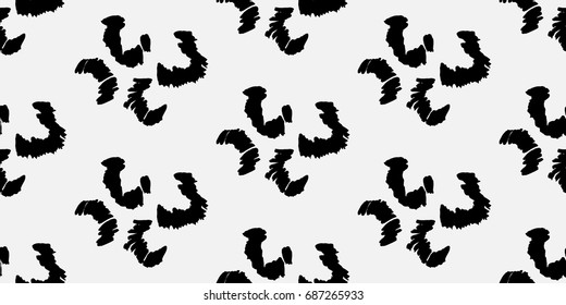 Vector grunge brush swirl pattern. -stock vector