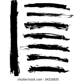 Vector grunge brushes