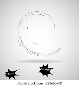 Vector Grunge Brushes Line . Logo Design . 