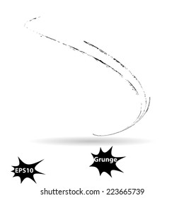 Vector Grunge Brushes Line . Logo Design .