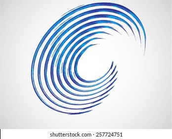 Vector Grunge Brushes Line . Logo Design . Unusual Grunge Shape