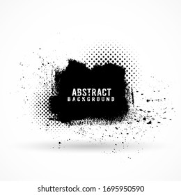 Vector grunge brush,ink splash,halfton texture background.