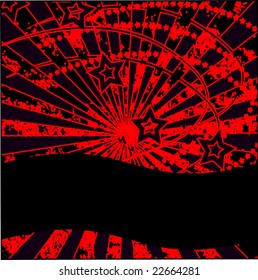 Vector Grunge Burst With Copyspace