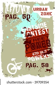 vector grunge card