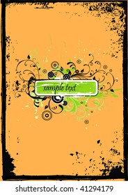 vector grunge card