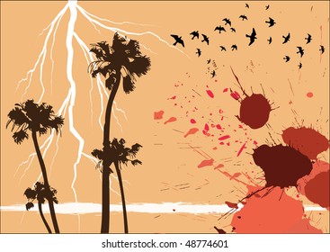 vector grunge card