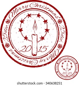 Vector grunge Christmas stamp