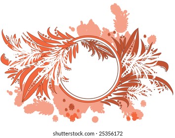 Vector grunge circle
