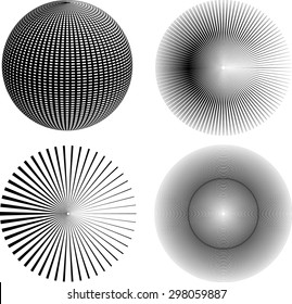 Vector Grunge Circle Collection . Distressed Geometric Rounded Shapes . 