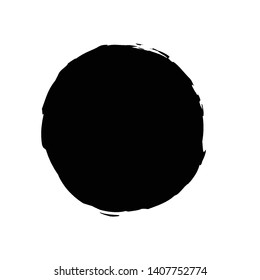 Vector grunge circle. Distressed round shape. Vector illustration.