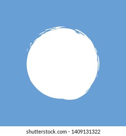 Vector grunge circle. Distressed round shape. Vector illustration.