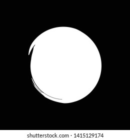 Vector grunge circle. Distressed round shape. Vector illustration.