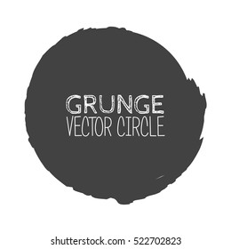 Vector Grunge Circle. Element for your Design. Rubber Stamp Texture. Distress Border Frame.