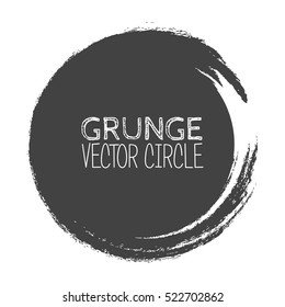 Vector Grunge Circle. Element for your Design. Rubber Stamp Texture. Distress Border Frame.