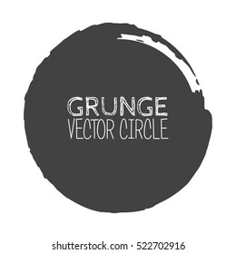Vector Grunge Circle. Element for your Design. Rubber Stamp Texture. Distress Border Frame.
