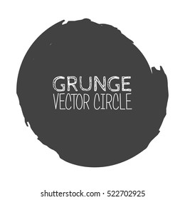 Vector Grunge Circle. Element for your Design. Rubber Stamp Texture. Distress Border Frame.