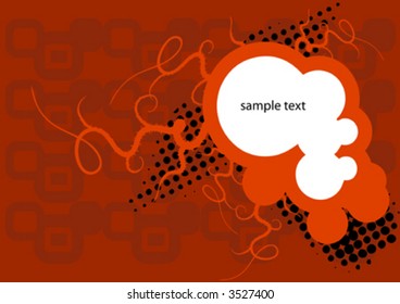 vector grunge circle frame