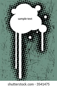 vector grunge circle frame