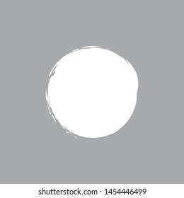 Vector grunge circle. Grungy round shape.