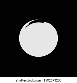 Vector grunge circle. Grungy round vector shape.