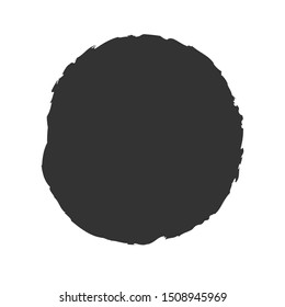 Vector grunge circle. Grungy round vector shape.