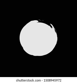 Vector grunge circle. Grungy round vector shape.