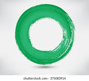 Vector grunge circle. Grunge round shape.