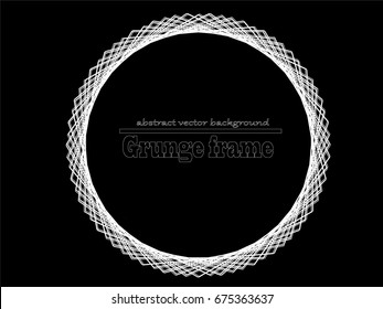 Vector grunge circle. Grunge round shape.