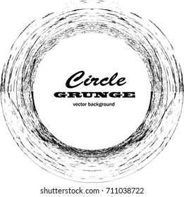 Vector grunge circle. Grunge round shape.