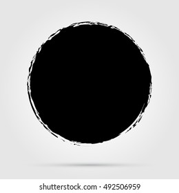 Vector grunge circle. Grunge round shape.Grunge banner.