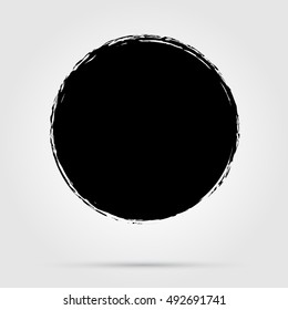 Vector grunge circle. Grunge round shape.Grunge banner.