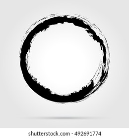 Vector grunge circle. Grunge round shape.Grunge banner.