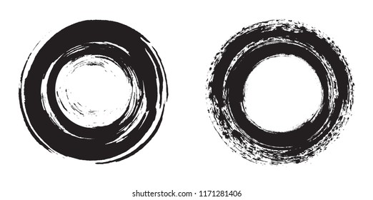 Vector grunge circle.Grunge design element.