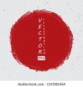 Vector Grunge Circle.Grunge Round Banner.