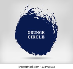 Vector Grunge Circle.Grunge Round Banner.