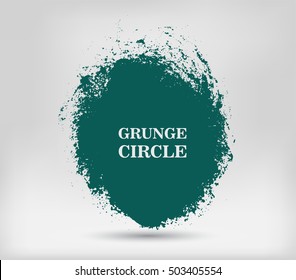 Vector Grunge Circle.Grunge Round Banner.