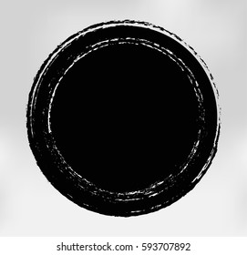 Vector Grunge Circle.Grunge Round Banner.