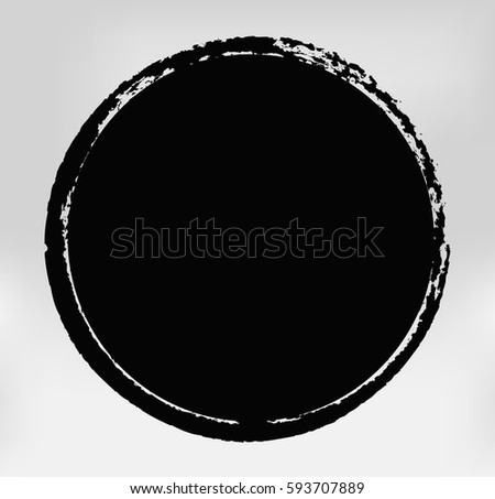 Vector Grunge Circle.Grunge Round Banner.