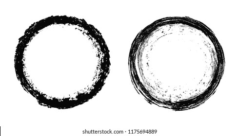 Vector Grunge Circle.Grunge Round Shape.