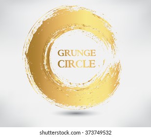Vector grunge circle.Grunge round shape.