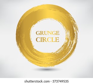 Vector grunge circle.Grunge round shape.
